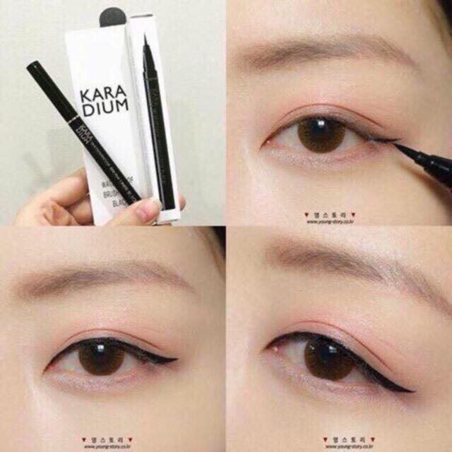 ✏️Bút Dạ vẽ Mắt Chống Thấm Nước – KARADIUM – WATERPROOF BRUSH LINER BLACK | BigBuy360 - bigbuy360.vn