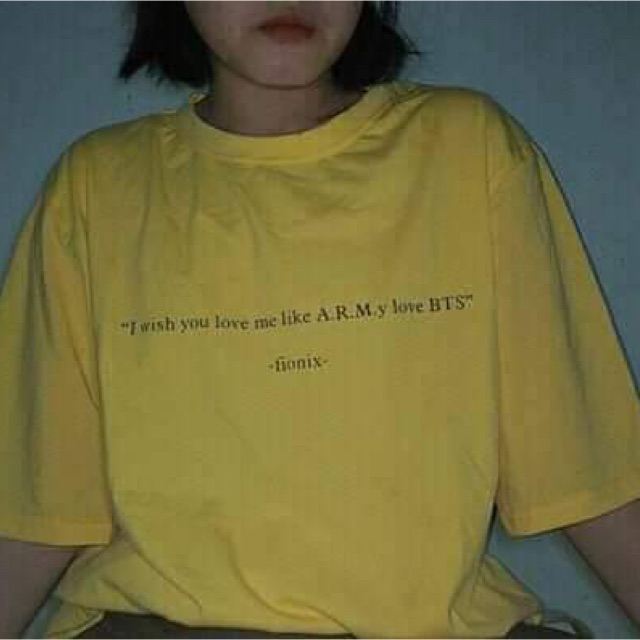 Áo Fan BTS '' I wish......'' (Tặng ảnh BTS)