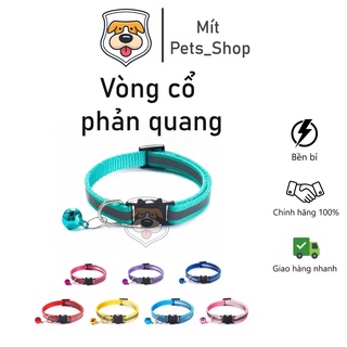 Vòng cổ cho mèo | Vòng cổ cho mèo phản quang có chuông | Phụ kiện chó mèo - Mít Pets Shop