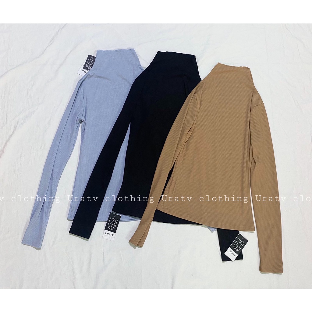 [FREESHIP-ẢNH THẬT] ÁO TAY DÀI CỔ CAO ZR