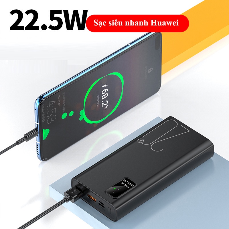 Sạc Dự Phòng 20000mah Sạc Dự Phòng Iphone Sạc Nhanh Pin Pin Dự Phòng 10000mah Fast Charge Power Bank Chính Hãng