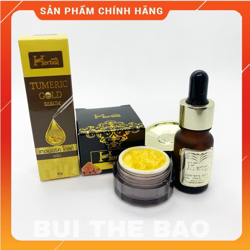 ( COMBO ) Kem Nghệ Và Serum Nghệ Herbal Thái Lan 🇹🇭