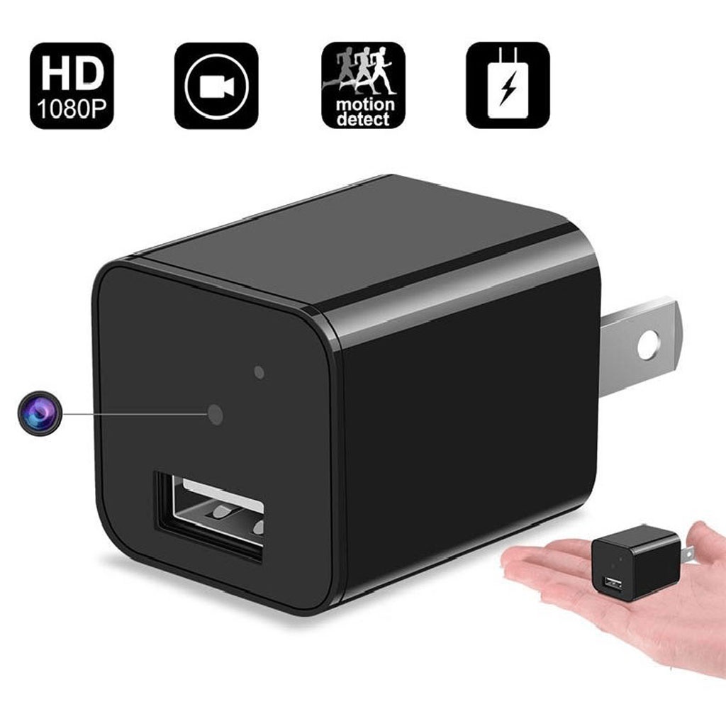 Camera cốc sạc điện thoai, kết nối wifi xem từ xa Camera Wifi mini chống trộm kiêm cốc sạc USB góc nhìn 120 độ