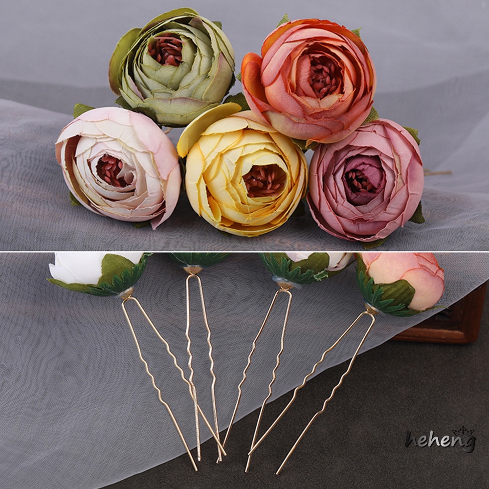 Bộ 2 Kẹp Tóc Hợp Kim Hình Chữ U Chống Trượt Không Gây Dị Ứng