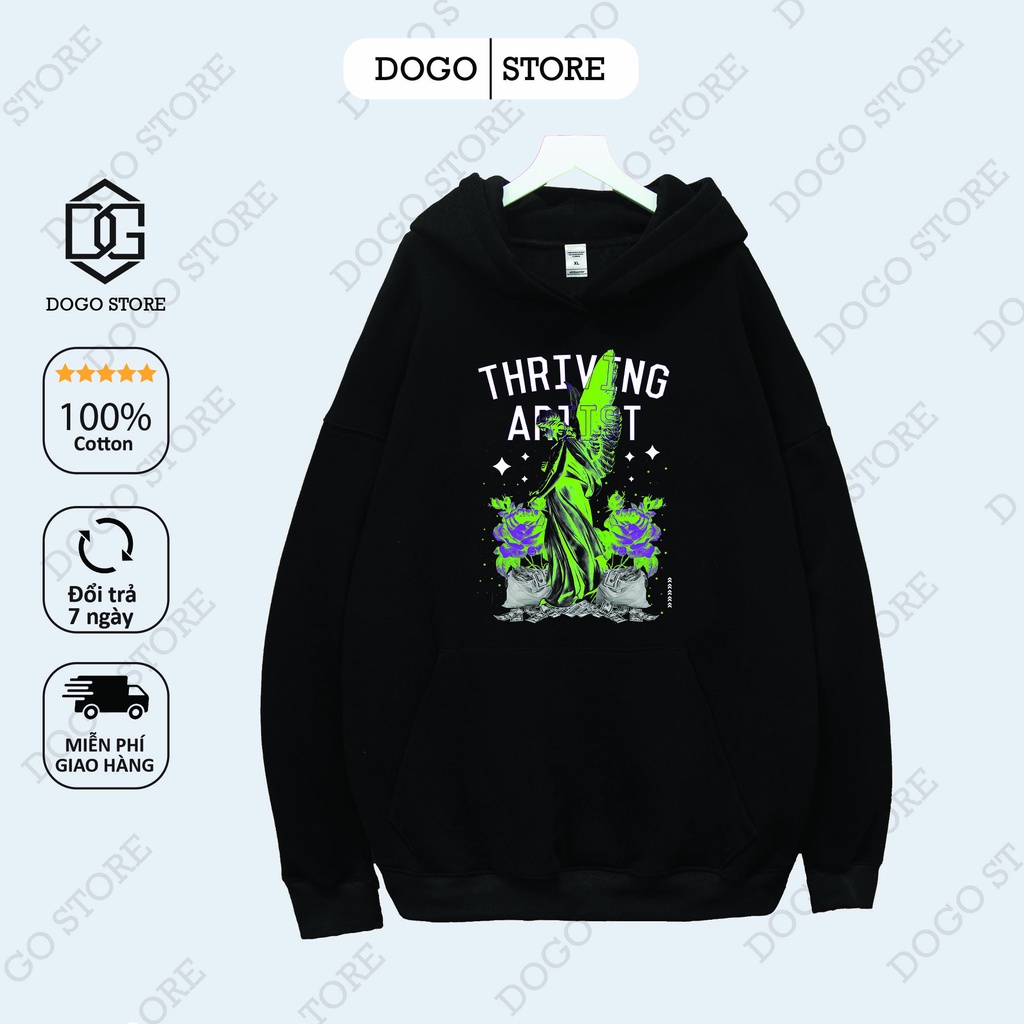 Áo Nỉ Hoodie THRIVING ARIIST Dogo Store , áo hoodie nam nữ cotton