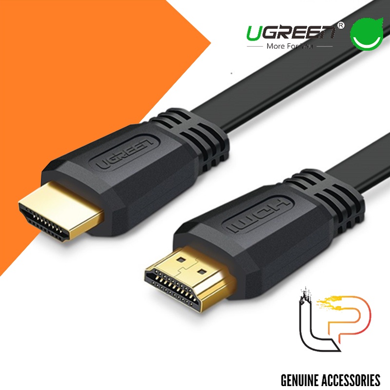 Cáp Hdmi 2.0 dẹt Flat Cable Màu Đen Ugreen Dài 1.5M - 2M - 3M - 5M