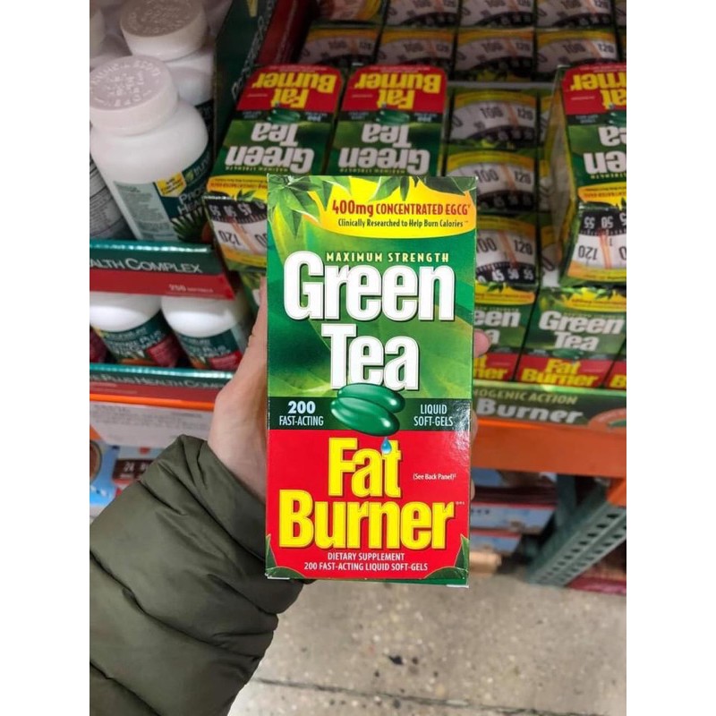 Viên uống giảm cân từ trà xanh Green Tea Fat Burner 200 viên của Mỹ