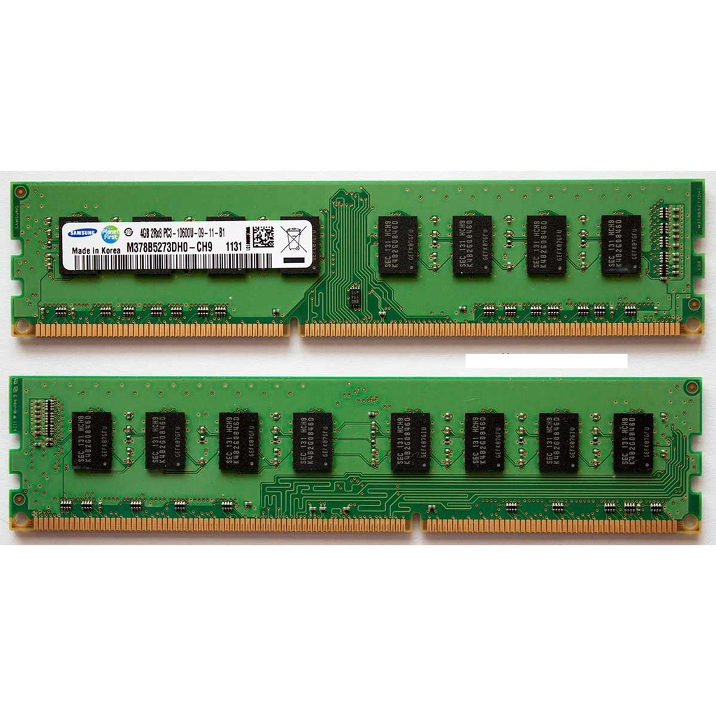 ✔️ Ram Samsung Kingston Hynix DDR3 4GB Bus 1333MHz PC3-10600 1.5V Dùng Cho Máy Tính Để Bàn PC - Bảo Hành 3 Năm 1 Đổi 1