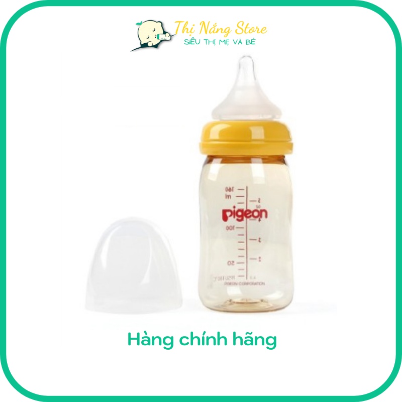 Bình Sữa Pigeon Cổ Rộng Cao Cấp 160ml Cho Bé Sơ Sinh - HÀNG NHẬP KHẨU - Thị Nắng Store