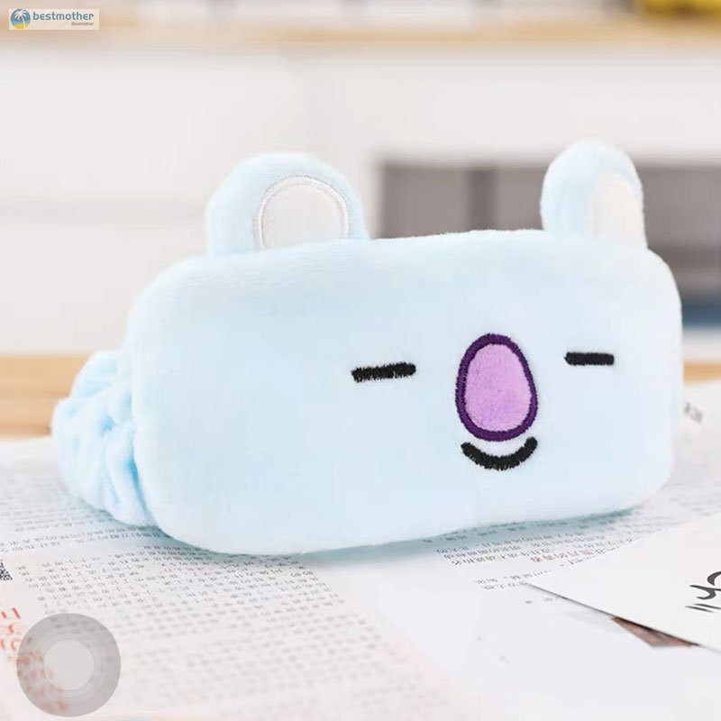 Băng đô cài tóc họa tiết BTS BT21 độc đáo dùng khi rửa mặt