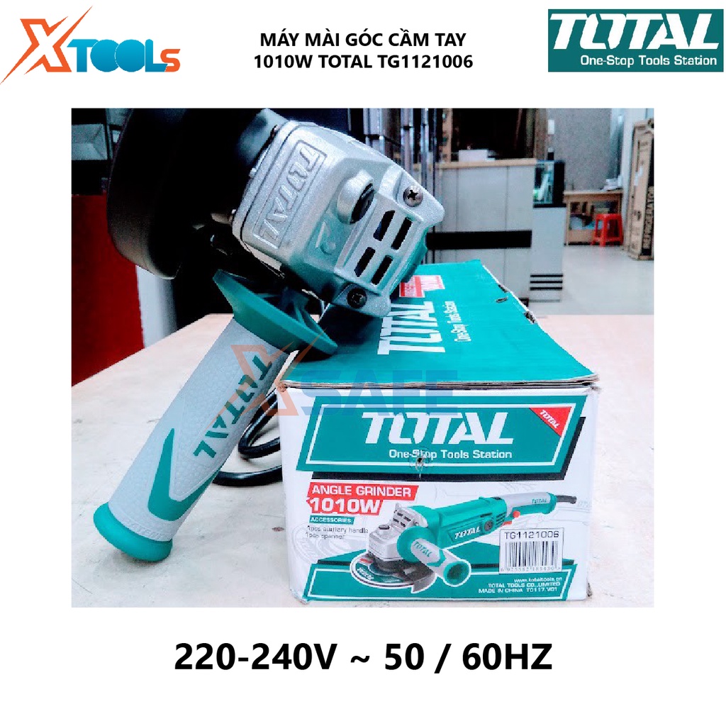 Máy mài góc cầm tay TOTAL TG1121006  máy cắt kim loại điều chỉnh tốc độ công suất lớn 1010w bền, hiệu suất cao [XTOOLs]