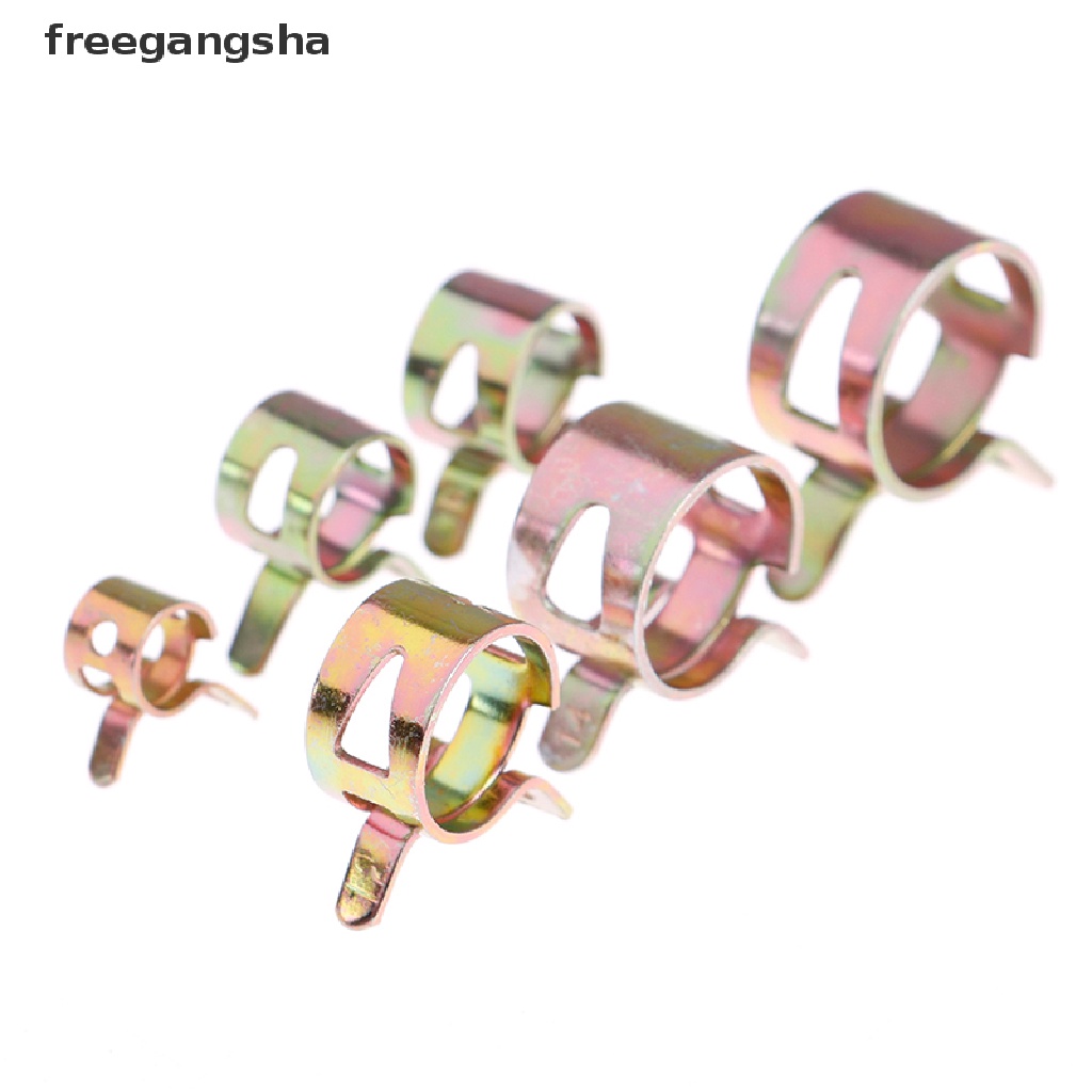 [FREG] 10pcs 6-15mm spring clip vacuum fuel oil hose line air tube band clamp 6 sizes  FDH