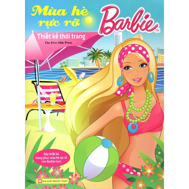 Sách Ghép Hình - Barbie Thủ Công Dựng Hình Thời Trang - Mùa Hè Rực Rỡ
