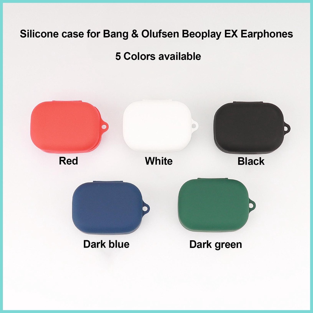Vỏ Bảo Vệ Hộp Sạc Tai Nghe B&O Beoplay EX Bằng Silicon Chống Rơi Và Chống Mài Mòn Kèm Móc Khóa 2022
