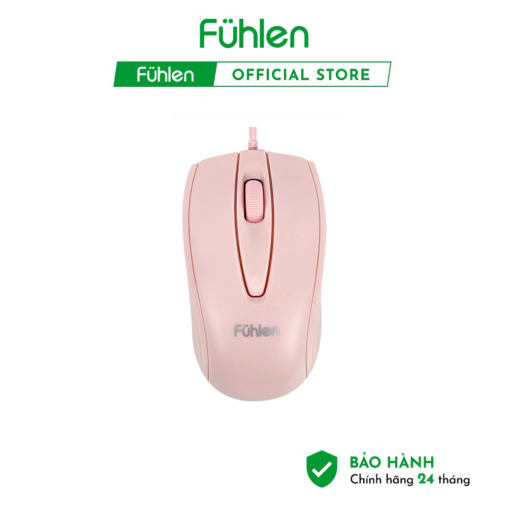 Chuột Fuhlen L102 Pink Chuột máy tính màu hồng có dây chính hãng Fuhlen gaming-Bảo hành chính hãng 2 năm