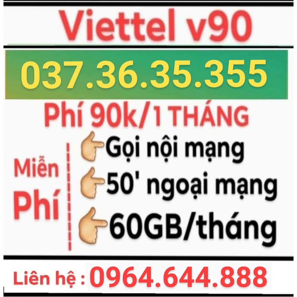 So Sánh Sim Số đẹp Giá đẹp Gói V90 Siêu Khuyến Mãi Rẻ Nhất Chỉ 14đ