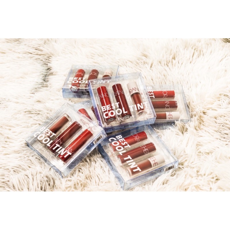 Set Son Tint HERORANGE Mini Tông Màu Lạnh