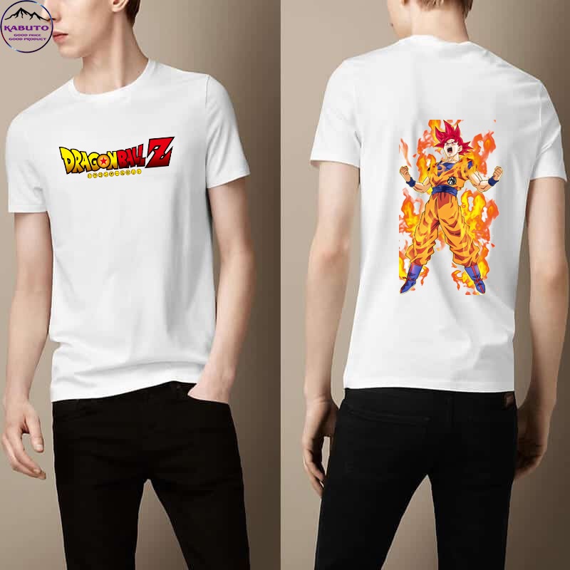 Áo thun nam bé trai in hình goku dragonball 7 viên ngọc rồng cotton co giản thoải mái