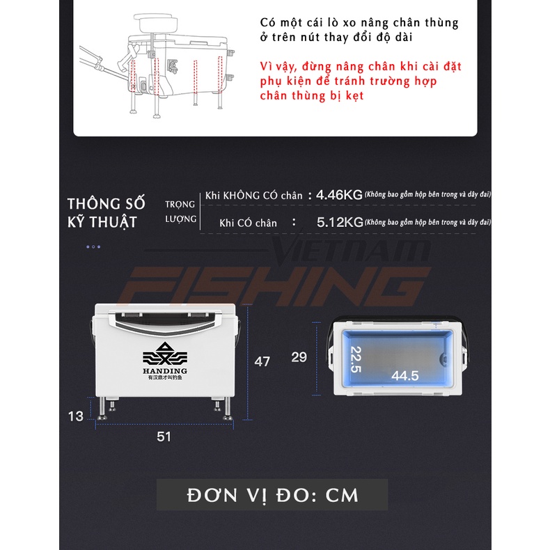 Thùng câu Handing 28L