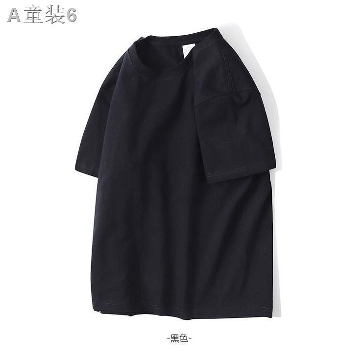 [Two pieces] Japanese white pure cotton short-sleeved bottoming shirt T-shirt for men and women with loose half-sleeved