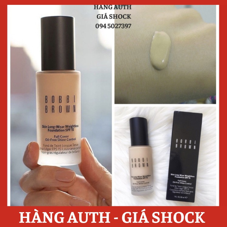 Tem chính Hãng- Kem Nền Lâu Trôi Bobbi Brown Skin Longwear Weightless Foundation SPF15-30ml- N032 Sand- N042 Beige | BigBuy360 - bigbuy360.vn