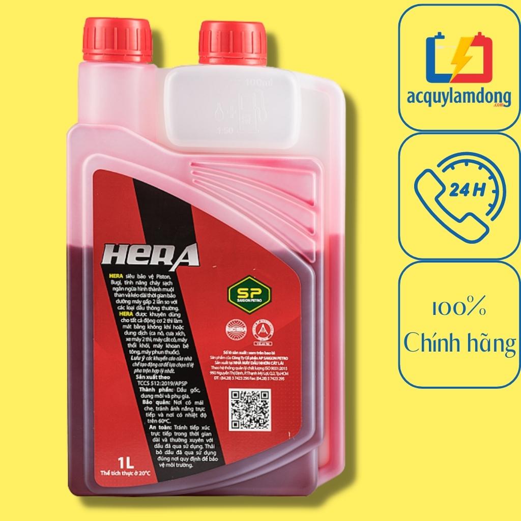DẦU NHỚT HAI THÌ HERA dùng cho các loại máy ca nô, cưa xích, xe máy 2 kỳ, máy cắt cỏ, máy thổi khói...
