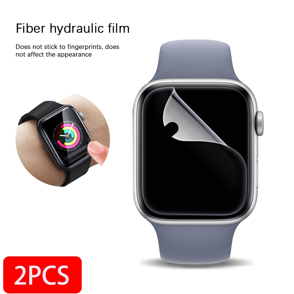Miếng Dán Bảo Vệ Màn Hình Đồng Hồ Apple Watch Se 44mm 40mm Hydrogel 7 6 5 4 3 2 38mm 42mm