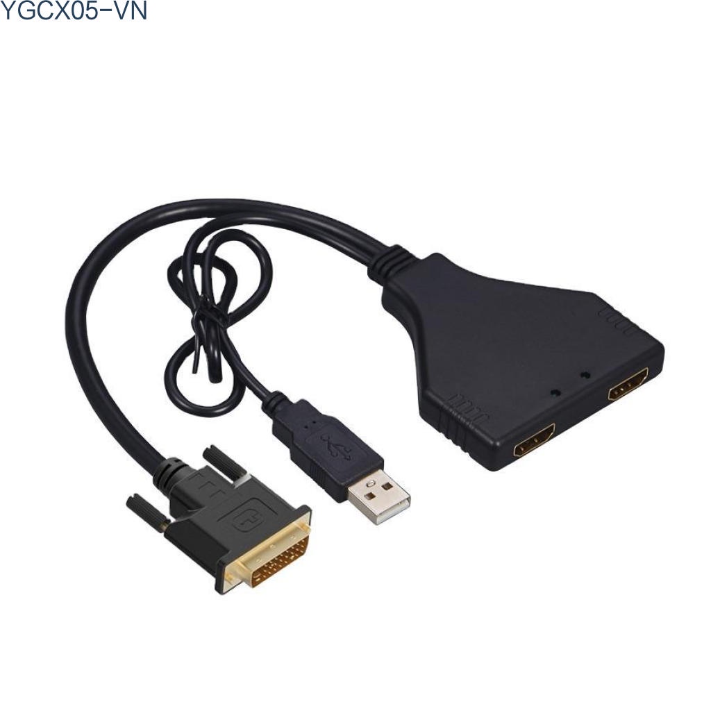 Cáp Chuyển Đổi Hd 1080p Sang Hdmi Dvi Sang 2 Hdmi Cho Hdtv Box Lcd | BigBuy360 - bigbuy360.vn