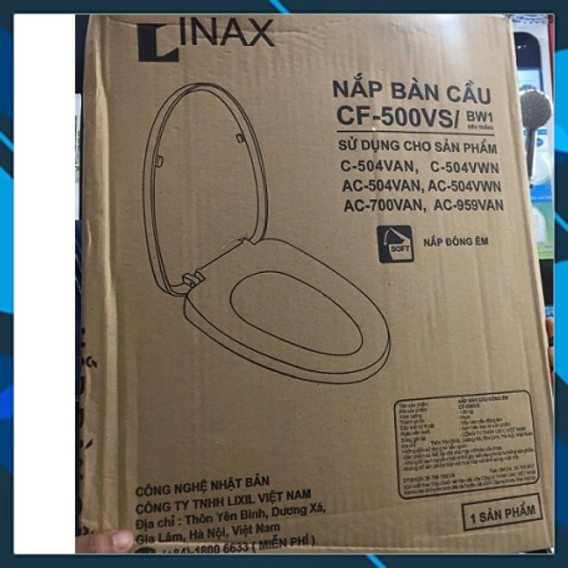 NẮP ĐẬY BỒN CẦU INAX CF-500VS, NẮP ĐÓNG ÊM, MÀU TRẮNG