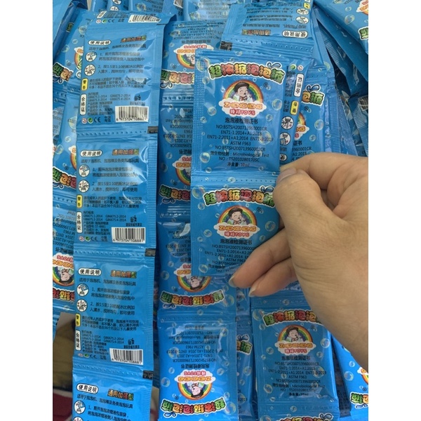 [RẺ VÔ ĐỊCH] Nước pha bong bóng xà phòng gói 10ml cho 100ml nước, đồ chơi thổi bong bóng cho bé gói 10ml.