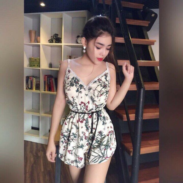 Jump hoa hai dây viền ren, kèm hình thật