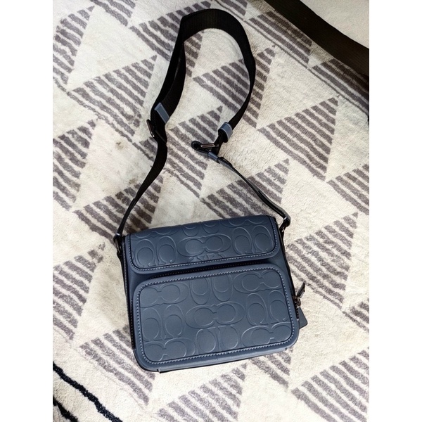 Túi Co ach nam auth tuồn da thật