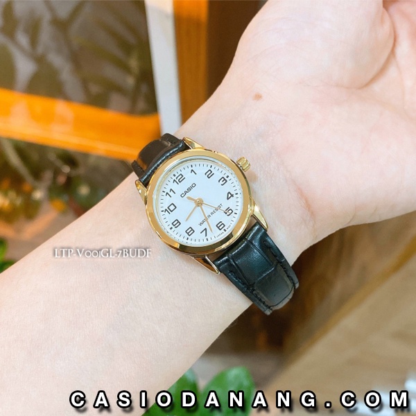 Đồng hồ nữ dây da Casio chính hãng Anh Khuê LTP-V001GL-7BUDF (25mm)