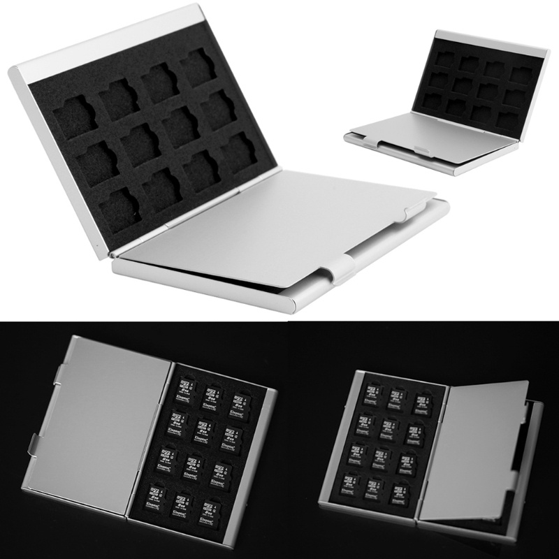 Hộp nhôm đựng thẻ nhớ TF Micro SD 24