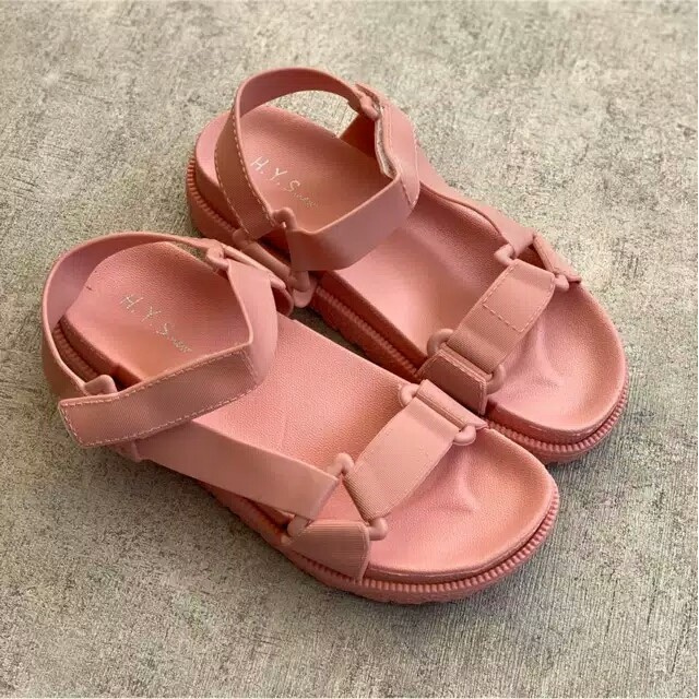 Giày Sandal Nhựa Màu Đen Thời Trang 2017-36 Cho Nữ