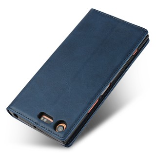 Ốp lưng da có ngăn đựng thẻ cho Sony XZ1 / XZ1 compact