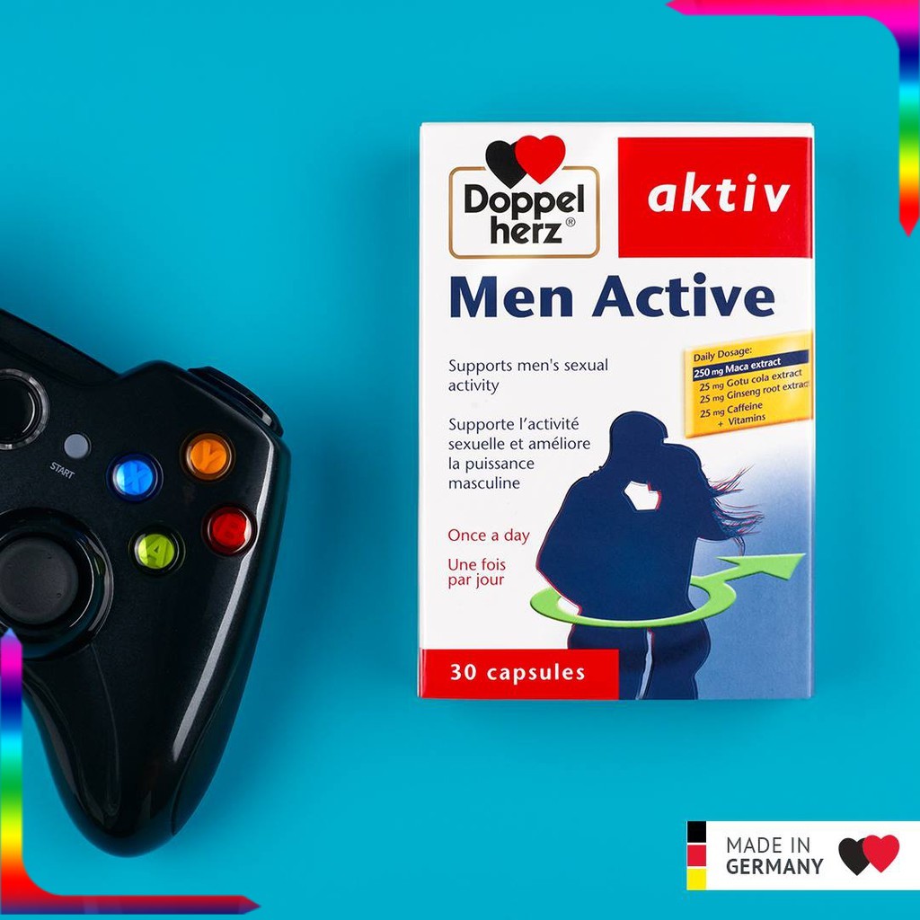 ✅  Men Active Doppelherz Aktiv Đức – Bổ sung nội tiết tố nam, tăng cường thể lực và sinh lý nam