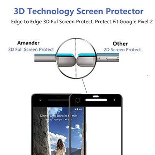 Kính Cường Lực Full Màn 4D Cho Google Pixel 2 - Đen