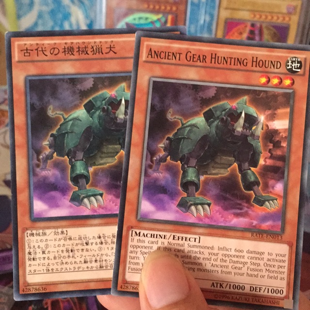 [Thẻ bài yugioh] Ancient gear hunting hound - RATE-EN013 & RATE-JP013