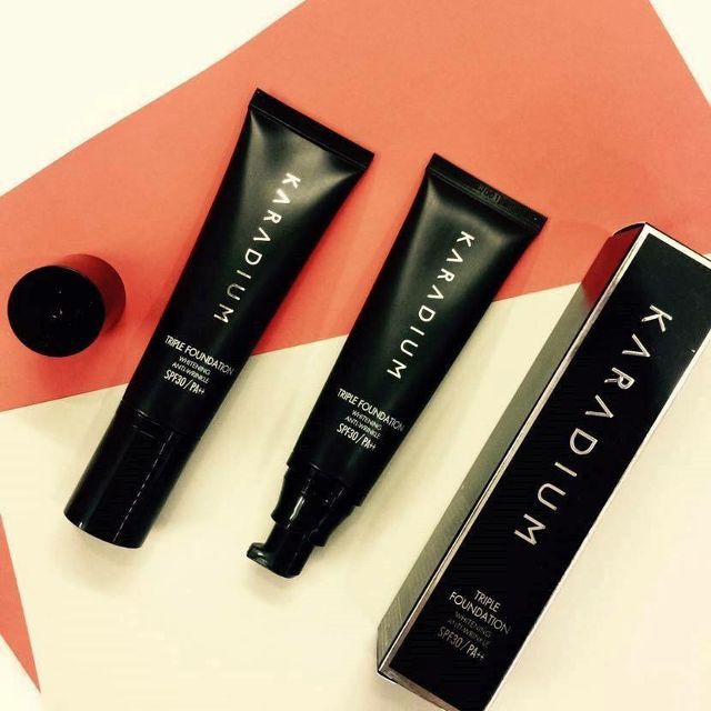 Kem Nền Dạng Tuýp Karadium Triple Foundation Whitening Anti-Wrinkle SPF30 PA++ 50ml | BigBuy360 - bigbuy360.vn