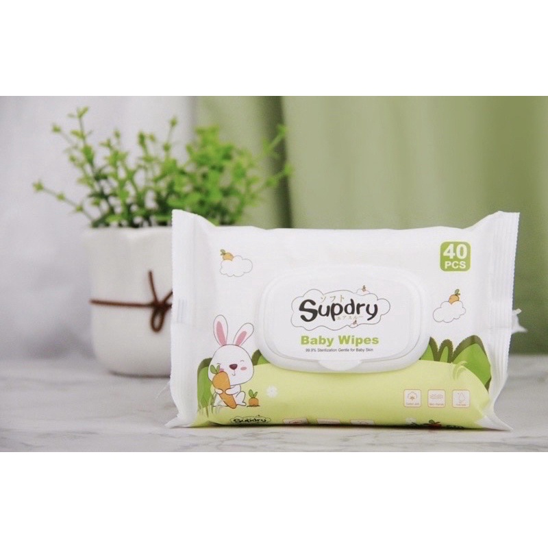 Giấy ướt Supdry 40 tờ có nắp