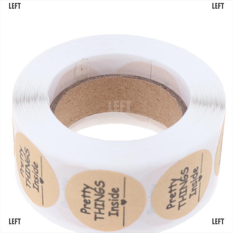 Set 500 Miếng Dán 1 inch In Chữ Thank You Xinh Xắn