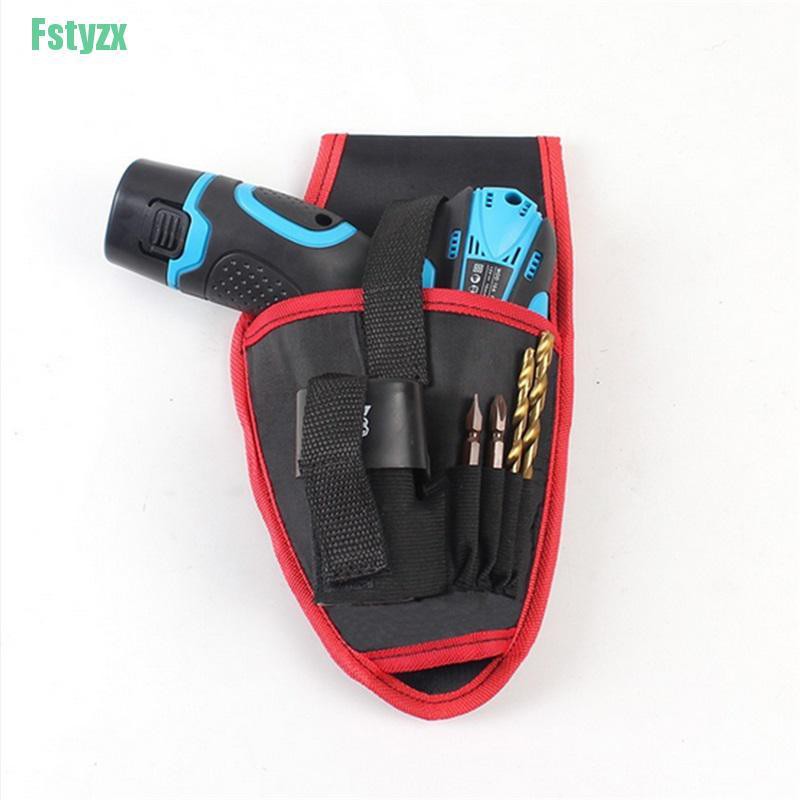 fstyzx Portable Cordless Drill Holder Drill Cordless Screwdriver Waist Power Tool Bag