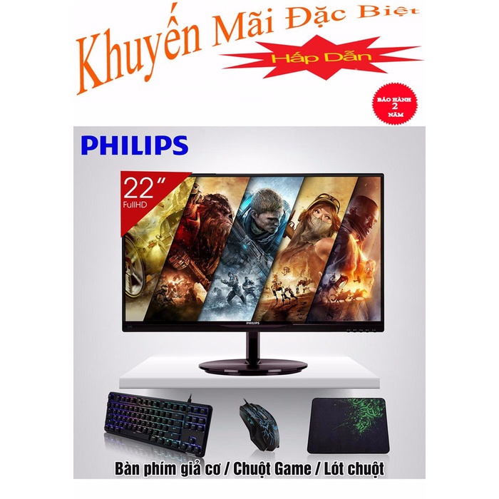 Màn hình vi tính LCD 22inch Phis IPS Không Viền Cao Cấp 226V6