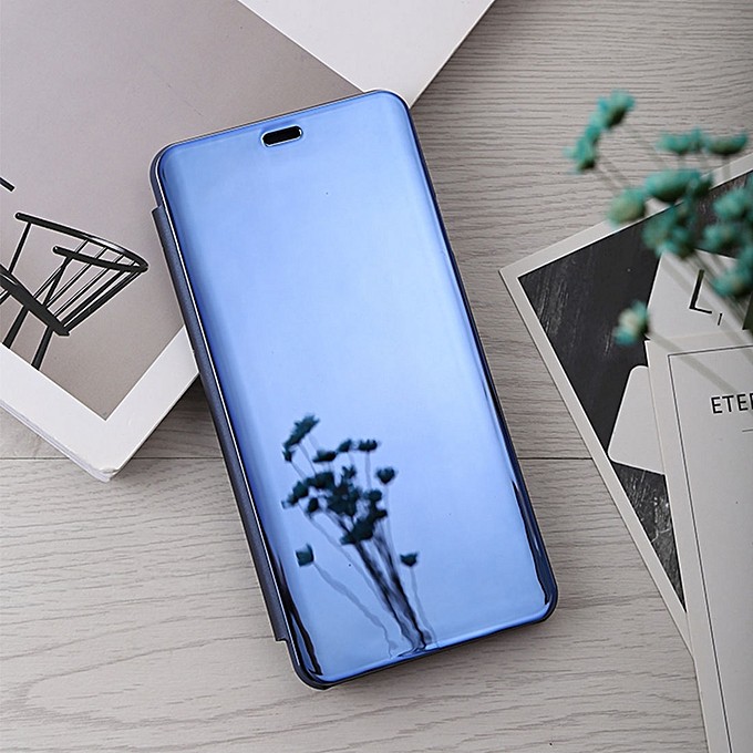 Ốp Lưng Nắp Gập Màu Trơn Có Mặt Gương Phía Sau Cho Oppo A71