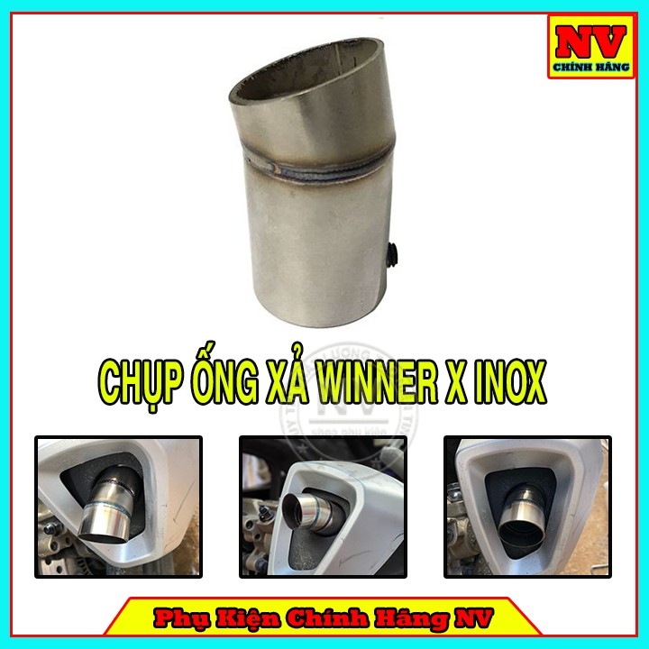 Chụp Xả Gió Winner X Inox - Điều Chỉnh Khói Xả Hướng Xuống