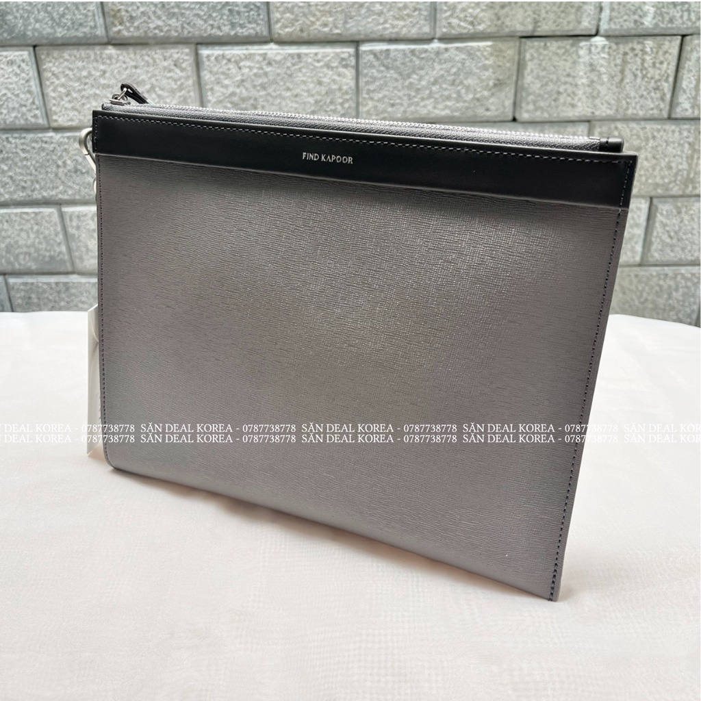 Xắt tay Find Kapoor Clutch 27 Safiano - Cream/Beige/Gray