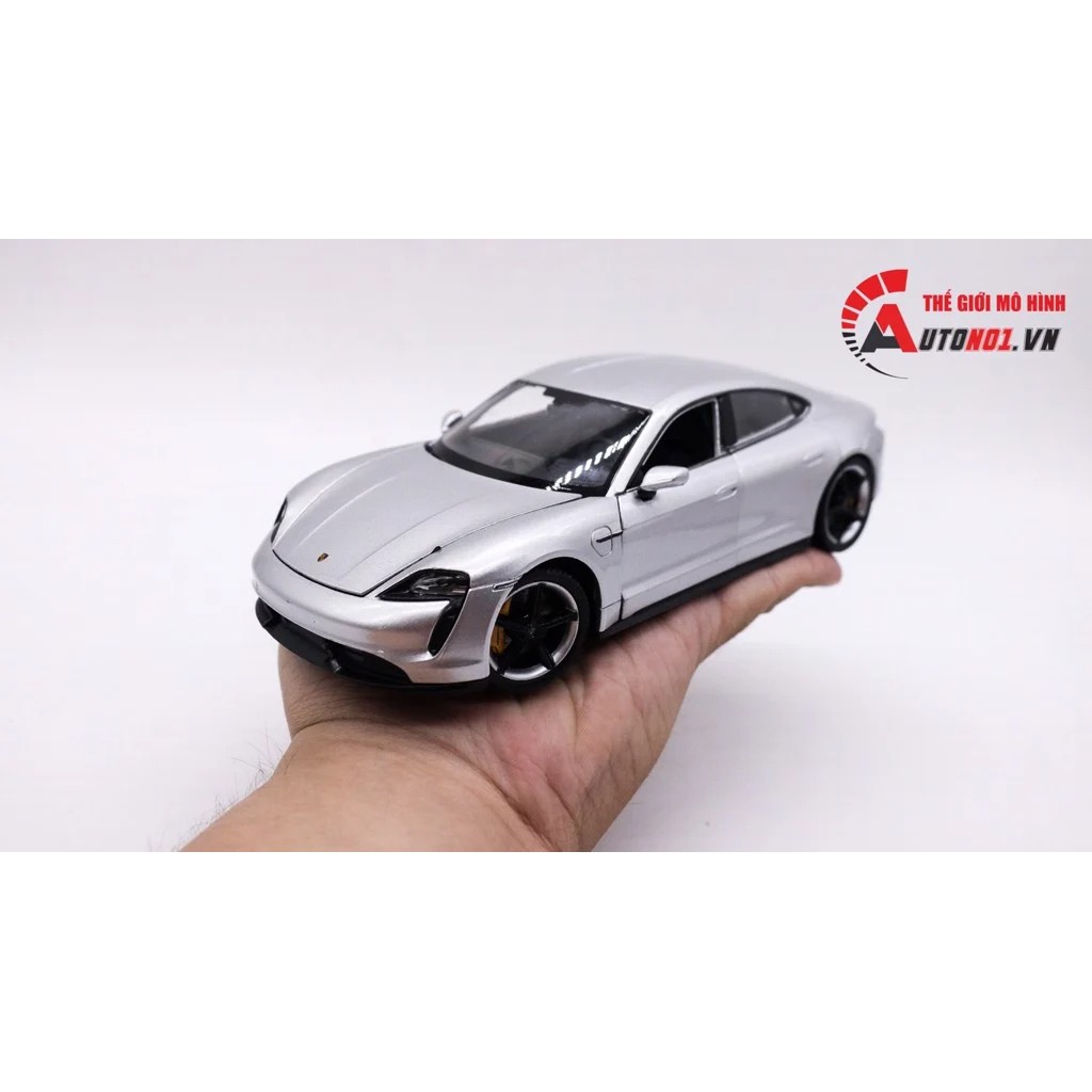 MÔ HÌNH XE PORSCHE TAYCAN TURBO S SILVER 1:24 WELLY 7501