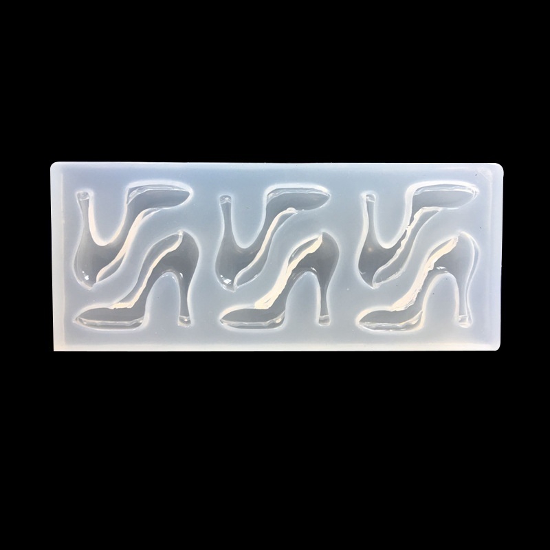 Khuôn Silicon Làm Đồ Trang Trí Đa Năng Hình Chiếc Giày Cao Gót Sáng Tạo