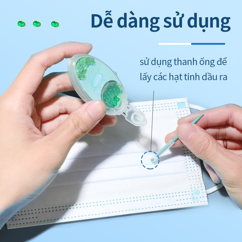 Hạt khử mùi BAIMISS làm mát không khí hiệu quả chuyên dụng cho khẩu trang dùng 1 lần
